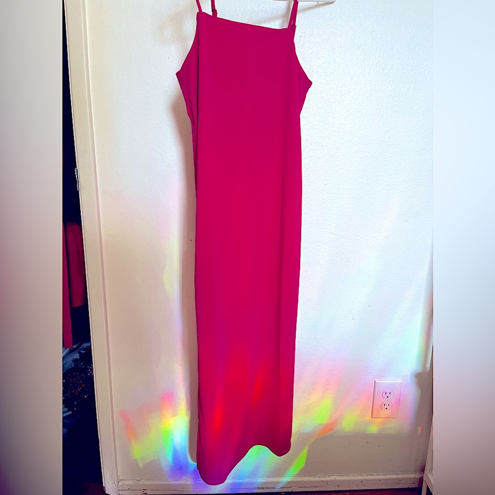 H&M fushia straight dress - fits like a glove!